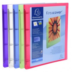 Classeur personnalisable  A4 polypro Chroma 4 anneaux dos de 20mm