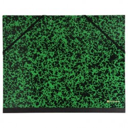 Carton à dessin + élastiques 26x33cm annonay vert