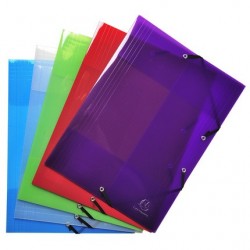 Chemise 3 rabats + élastique polypro Crystal Colours