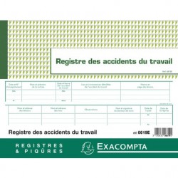 Registre accidents du travail 20 pages