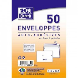 Enveloppe 114x162 précasée paquet de 50