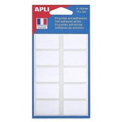 Etiquette 20x32mm blanc pochette de 70