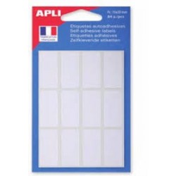 Etiquette 20x75mm blanc pochette de 35