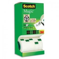 Adhésif Magic 19mm x 33m présentoir 14 rouleaux