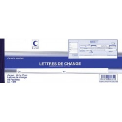 Carnet lettres de change