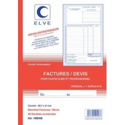 Manifold factures auto-entrepreneur A4 dupli