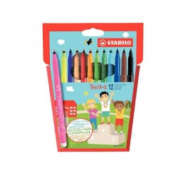 Feutre Trio A-Z pointe fine x12