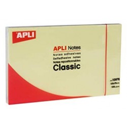 Apli Notes 125x75mm 100 feuilles jaune