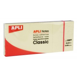 Apli Notes 50x40mm 3x100 feuilles jaune
