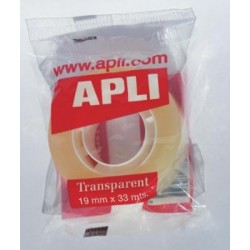 Adhésif 19mm x 33m transparent sous sachet