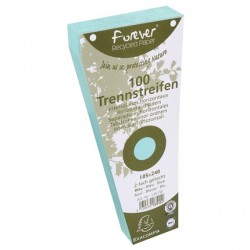 Intercalaire trapèze 105x240 180g bleu paquet de 100