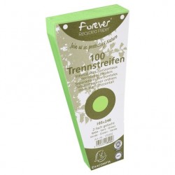 Intercalaire trapèze 105x240 180g vert paquet de 100