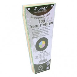 Intercalaire trapèze 105x240 180g assorti paquet de 100