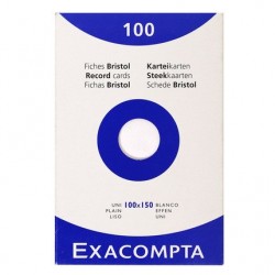 Bristol 100x150 uni blanc étui de 100