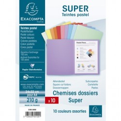 Chemise Super 210 assorti paquet de 10