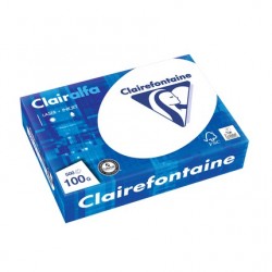 Papier Clairalfa A4 100g blanc ramette de 500 feuilles