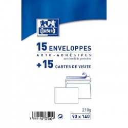 15 cartes visite + 15 enveloppes 9x14cm