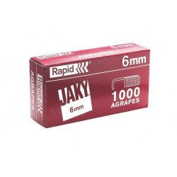 Agrafes Jaky 6mm boîte de 1000