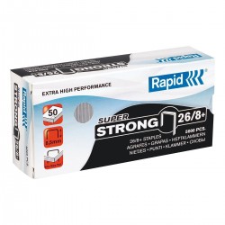Agrafes Rapid 26/8 Super Strong boîte de 5000
