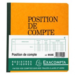 Position de compte 21x19cm