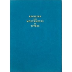 Registre mouvements de titres A4 100 pages