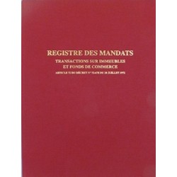 Registre mandat transactions immobilières