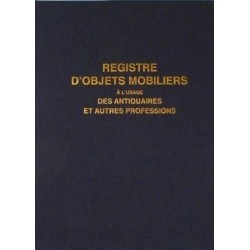 Registre objets mobiliers antiquaires