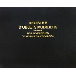 Registre objets mobiliers garagistes