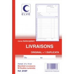 Manifold livraisons 21x14cm dupli