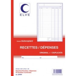 Manifold recettes/dépenses A4 dupli