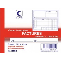 Manifold factures 10,5x14cm dupli