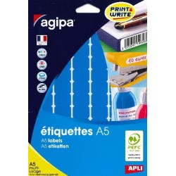 Etiquette 16x22mm bleu étui de 720