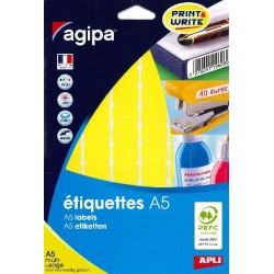 Etiquette 16x22mm jaune étui de 720