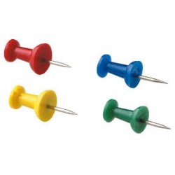Punaises signalétiques couleurs assorties x36 LS
