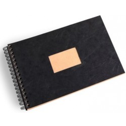 Album spiralé kraft vergé A5 90g 60 feuilles