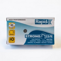 Agrafes Rapid 23/6 Strong boîte de 1000