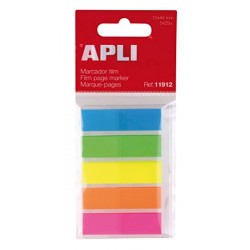Film marque-page 12x45mm 5 couleurs blister de 125 feuilles