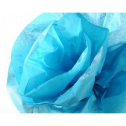 Papier soie bleu turquoise rl.0.50x5m