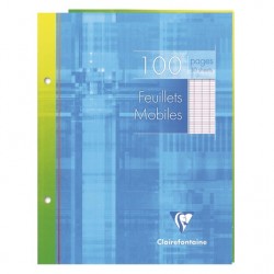 Feuillet mobile perforé 17x22 séyès 100 pages