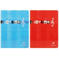 Cahier musique et chant 24x32 séyès-portées 48 pages