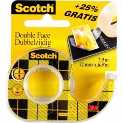 Adhésif double face 12mm x 6,3m + 25%
