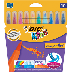 Feutre pointe pinceau lavable x10