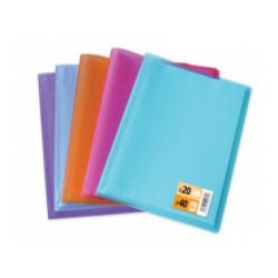 Protège-documents translucide 40 vues