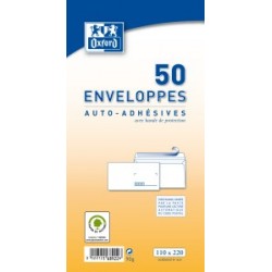 Enveloppe 110x220 précasée paquet de 50