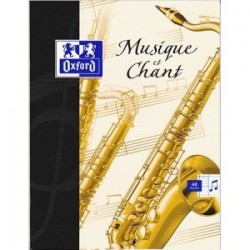 Cahier musique et chant 17x22 séyès 48 pages