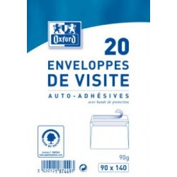Enveloppe carte de visite 9x14 paquet de 20