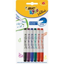 Marqueur mini Velleda pointe ogive blister de 6