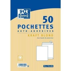 Pochette kraft 176x250 paquet de 50