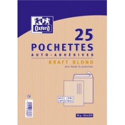 Pochette kraft 162x229 paquet de 25