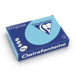 Papier Trophée A4 80g bleu alizé ramette de 500 feuilles